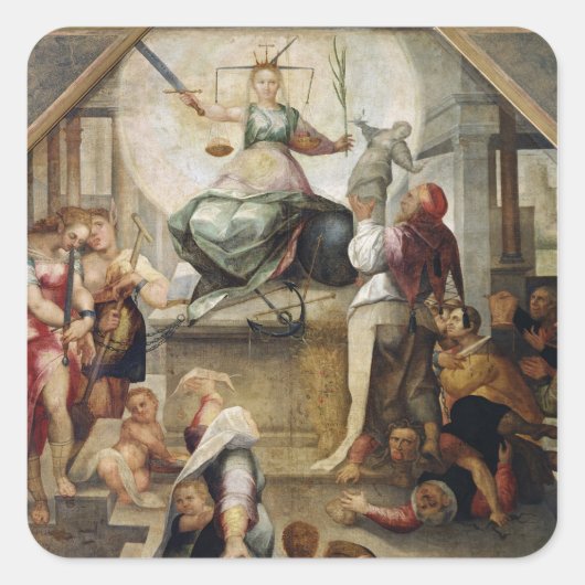 Sticker Carré Justice (Devant)