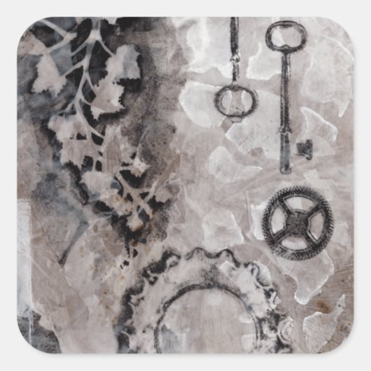 Sticker Carré Juxtaposition II (Devant)