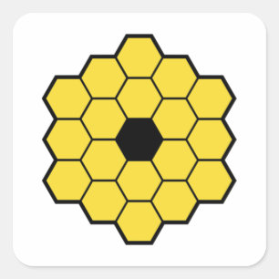 Sticker Carré JWST James Webb Télescope spatial Essentiel