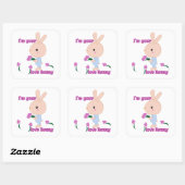 Sticker Carré J'y vais (Feuille)