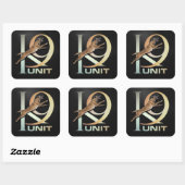 Sticker Carré K-9 Unit Police Dog Unit (Feuille)