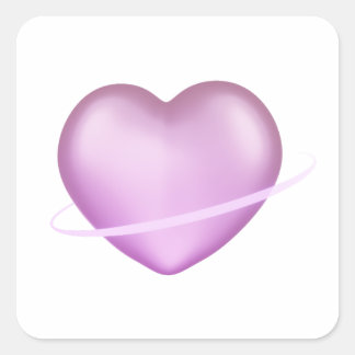 Sticker Carré K-Pop Cœur 3D