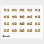 Sticker Carré Kahyangan/Paradis (Feuille)