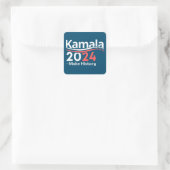 Sticker Carré Kamala 2024, Vice-Président Kamala Harris Button (Sac)