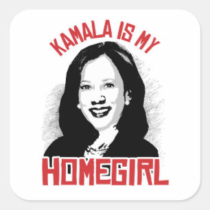 Sticker Carré Kamala est ma fille -