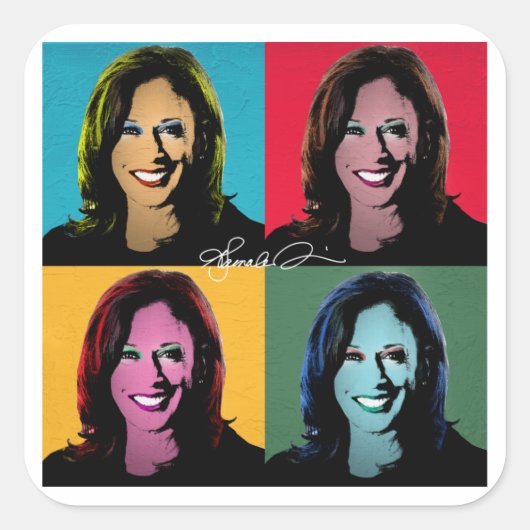 STICKER CARRÉ KAMALA HARRIS (Devant)