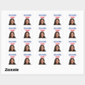 Sticker Carré Kamala Harris (Feuille)