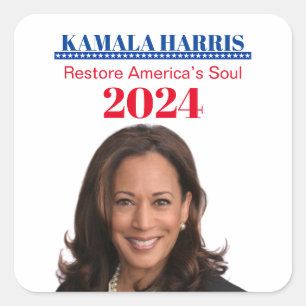 Sticker Carré Kamala Harris