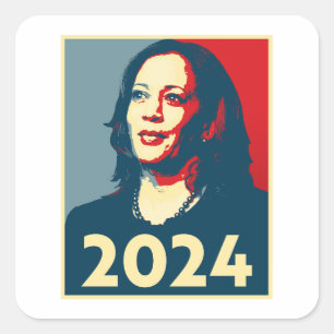 Sticker Carré Kamala Harris 2024