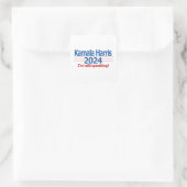 Sticker Carré Kamala Harris 2024 Je parle toujours ! (Sac)