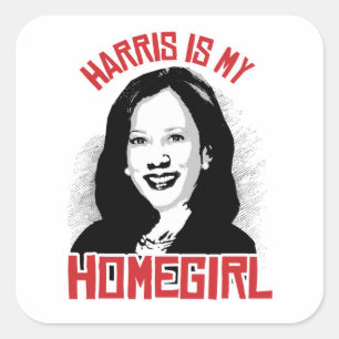 Sticker Carré Kamala Harris est ma fille -