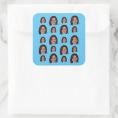 Sticker Carré Kamala Harris Motif (Sac)