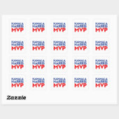 Sticker Carré Kamala Harris MVP 2024 (Feuille)