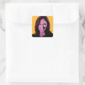 Sticker Carré Kamala Harris Pop Art (Sac)