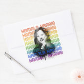 Sticker Carré Kamala Harris Pride (Enveloppe)