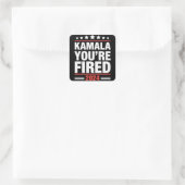 Sticker Carré Kamala Vous êtes Fired Kamala Harris 2024 (Sac)