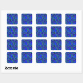 Sticker Carré Kandinsky Farbstudie Blue Quadrate Square Circle (Feuille)
