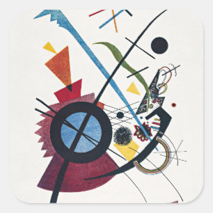 Sticker Carré Kandinsky - Violet,