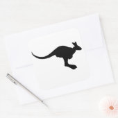 Sticker Carré Kangaroo Silhouette (Enveloppe)