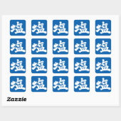 Sticker Carré [Kanji] salt (Feuille)