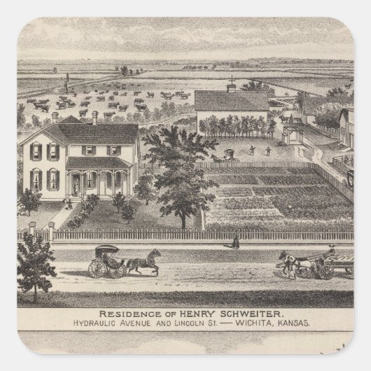 Sticker Carré Kansas 7 (Devant)