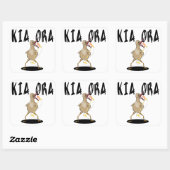 Sticker Carré Karaoké kiwi (Feuille)