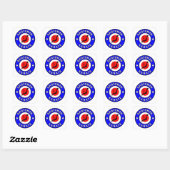 Sticker Carré Karaté de Shotokan (Feuille)