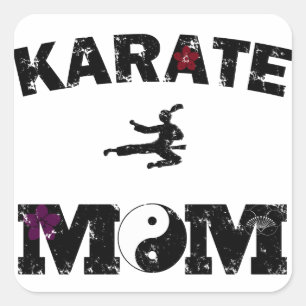 Sticker Carré Karate MOM
