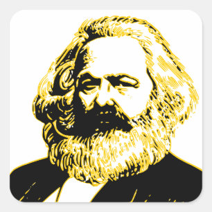 Sticker Carré Karl Marx