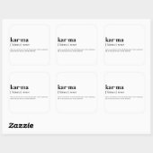 Sticker Carré Karma (Feuille)