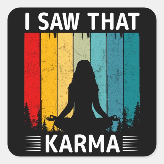 Sticker Carré Karma Saw (Devant)