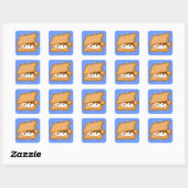 Sticker Carré Kawaii Smore (Feuille)