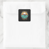 Sticker Carré Kayaking Kayak Paddle (Sac)