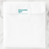 Sticker Carré ke Girl - Karaoke (Sac)