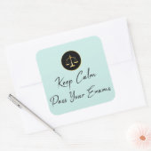 Sticker Carré Keep calm. Passer vos examens (Enveloppe)