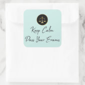 Sticker Carré Keep calm. Passer vos examens (Sac)