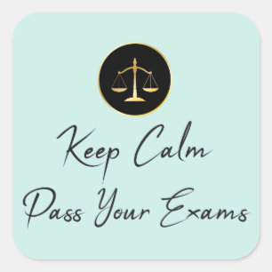 Sticker Carré Keep calm. Passer vos examens