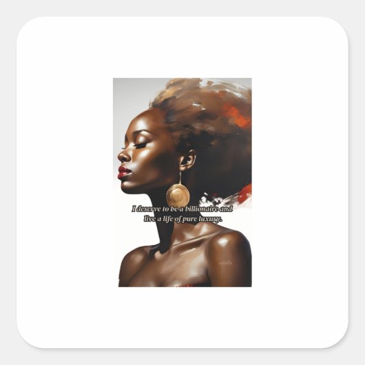 Sticker Carré Keep your desk stylish and functional with this sm (Devant)