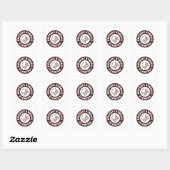 Sticker Carré Kendall Florida Circle - Brown (Feuille)