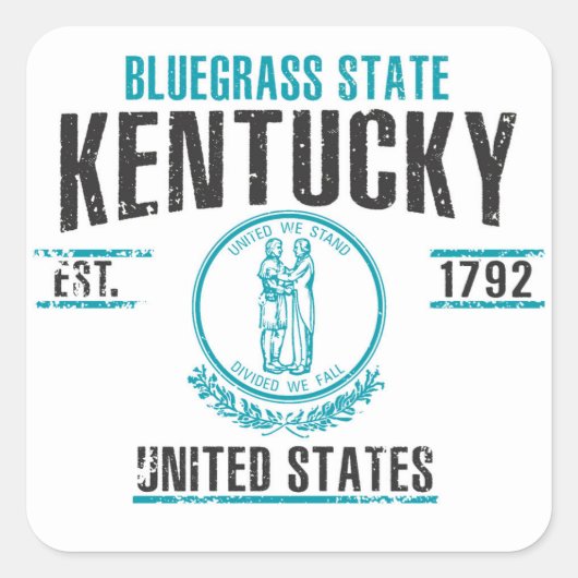 Sticker Carré Kentucky (Devant)
