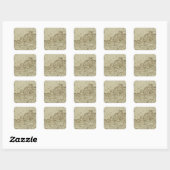 Sticker Carré Kentucky 5 (Feuille)