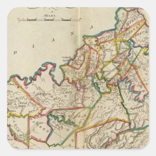 Sticker Carré Kentucky 6 (Devant)