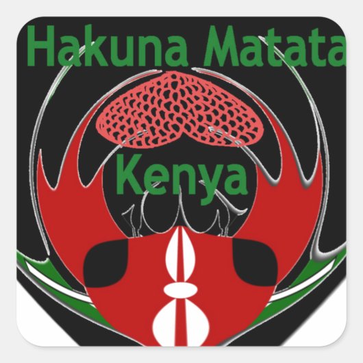 Sticker Carré Kenya (Devant)