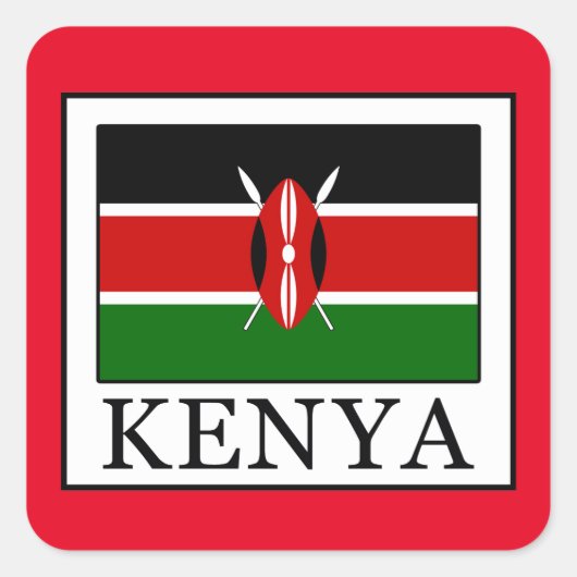 Sticker Carré Kenya (Devant)