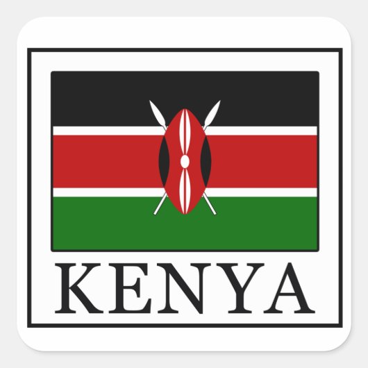 Sticker Carré Kenya (Devant)