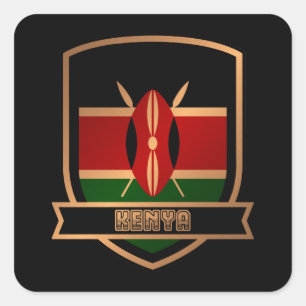 Sticker Carré Kenya