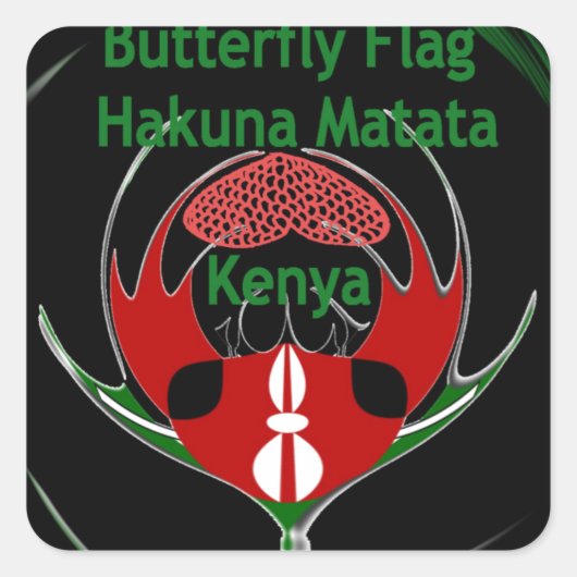 Sticker Carré Kenya Raha Hakuna Matata.jpg (Devant)