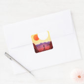 Sticker Carré Kepler Space Voyage Destination Planète Aventure (Enveloppe)