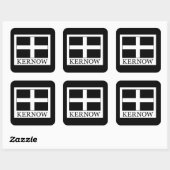 Sticker Carré Kernow (Feuille)