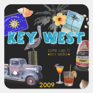 Sticker Carré Key West